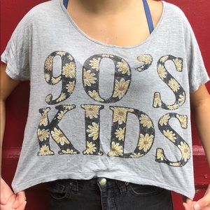 “90’s” Crop tee